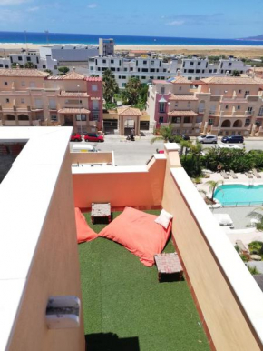 One bedroom appartement with sea view shared pool and furnished terrace at Tarifa 1 km away from the beach
